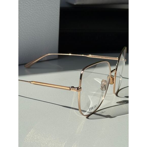 NEW Dior GemDiorO B1U Eyeglasses Frames in Rose Gold - Picture 7 of 8
